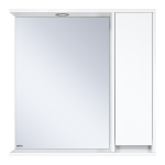 Зеркало Misty Алиса 75 R с подсветкой белое