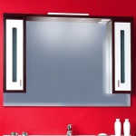 Зеркало-шкаф Бриклаер Бали 120 венге, белый глянец