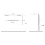 Тумба под раковину BelBagno Acqua 100 белый ACQUA-1000-2C-SO-BL