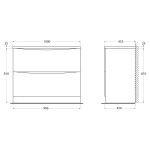 Тумба под раковину BelBagno Acqua 100 белый