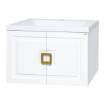 Тумба под раковину Misty Галвер 80 белая глянцевая