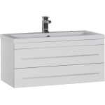 Тумба для комплекта Aquanet Верона 90 подвесная белая