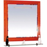 Зеркало Misty Fresko 90 красное краколет Л-Фре03090-0417