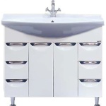 Тумба для комплекта Misty Орхидея 105 белая эмаль