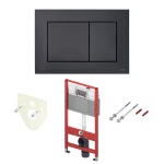 Инсталляция для унитаза TECE now K440407 кнопка черная матовая