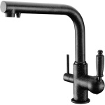 Смеситель для кухонной мойки Zorg 313 черный (ZR 313 YF-33 ЧЕРНЫЙМЕТА)