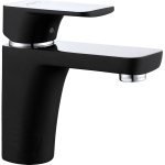 Смеситель для раковины D&K  хром, черный (DA1432115)