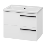 Тумба под раковину Misty Ненси 70 белая матовая