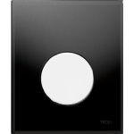 Кнопка смыва TECE Loop Urinal 9242654 черное стекло, кнопка белая