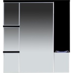 Зеркало Misty Кристи 90 черная эмаль R П-Кри02090-021СвП