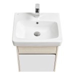 Тумба под раковину подвесная Aquaton Верди 50 белый-светлое дерево