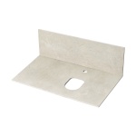 Столешница под раковину Aquaton Мишель керамогранит 80 бежевый