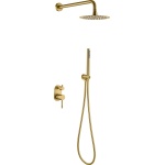 Душевой комплект Boheme Uno 464-MG С ВНУТРЕННЕЙ ЧАСТЬЮ, matt gold