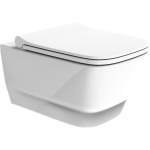 Чаша для подвесного унитаза Boheme Bello белая глянцевая без сиденья