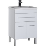 Мебель для ванной Aquanet Верона 58 белая, 1 ящик, 2 двери