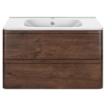 Тумба под раковину Vincea Vico 80 темное дерево VMC-2V800RW