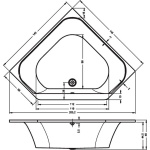 Акриловая ванна Riho Austin 145 B005001005