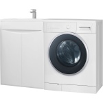 Тумба для комплекта Bellezza Олиссия 120 L, белая, под стиральную машину