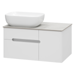 Тумба под раковину Misty Роял 80 белая матовая