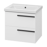 Тумба под раковину Misty Ненси 60 белая матовая
