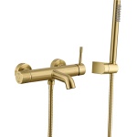 Смеситель Boheme Uno 463-MG для ванны с душем, matt gold