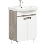 Тумба под раковину Onika Харпер 55 белый/мешковина (105557)