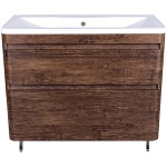 Тумба напольная Атлантика 100, Люкс старое дерево, PLUS