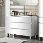 Тумба под раковину Sanvit Кубэ-3 120 белый глянец kkube3120w