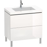 Тумба под раковину Duravit L-Cube 80, напольная, глянцевая белая LC6937O2222