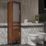 Шкаф-пенал Opadiris Мираж 45 L светлый орех