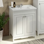 Тумба с раковиной Comforty Тбилиси 70 белый глянец 00003132629