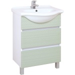 Тумба под раковину Onika Элита 60 белый - зеленый