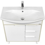 Тумба под раковину Aquaton Рико 80 белый-светлое дерево