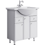 Тумба для комплекта Aqwella Барселона Люкс 75 с бельевой корзиной BA0107K