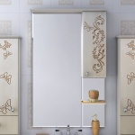 Зеркало Misty Бабочка 75 R бежевый, патина Л-Баб04075-033СвП