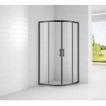 Душевой уголок Cezares ECO-O-R-2-100-C-NERO стекло прозрачное