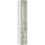 Шкаф-пенал Aquaton Капри 30 R белый-светлое дерево