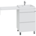 Тумба под раковину над стиральной машиной напольная Санта Марс 59 белый