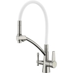 Смеситель Zorg Sanitary ZR 338-8 YF satin для кухонной мойки