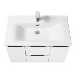 Тумба под раковину Aquaton Рене 80 белый-темное дерево