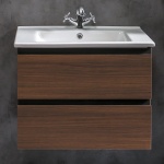 Тумба под раковину Armadi Art Capolda 65 темное дерево - черный