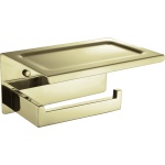 Держатель туалетной бумаги Boheme New Venturo 10311-G с полкой для телефона