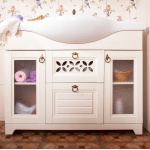 Тумба для комплекта Бриклаер Кантри 120 бежевый дуб