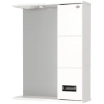 Зеркало-шкаф Onika Балтика Black 58 R с подсветкой белый