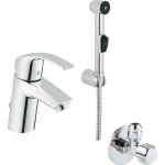 Смеситель Grohe Eurosmart New для раковины с гигиеническим душем 23124002