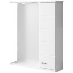 Зеркало-шкаф Санта Омега 60 R с подсветкой белый