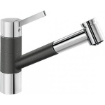 Смеситель для кухонной мойки Blanco Tivo серый, хром (518798)