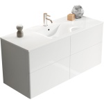 Тумба под раковину SanVit Лира 120 белый глянец klira2120