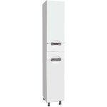 Шкаф-пенал Misty Жасмин 35 L белая эмаль, с корзиной