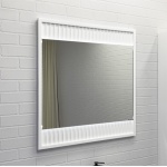 Зеркало Comforty Марсель 75 белое с подсветкой